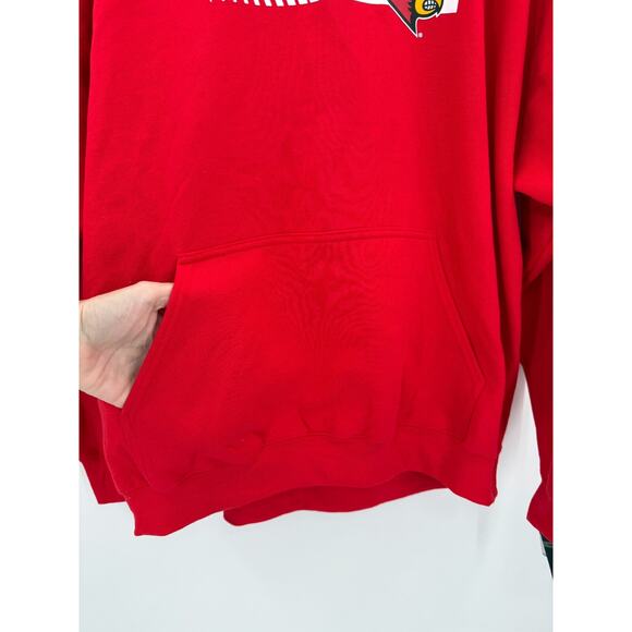 Louisville Cardinals Hoodie Sweatshirt Size XL Red Captivating New - Picture 3 of 6